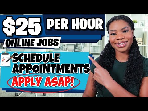 Get Paid $25/hr to Work from Home: Appointment Scheduler Job (Beginner-Friendly!)