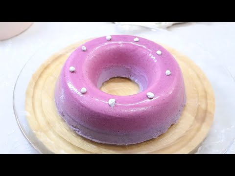 Blueberry two-color mousse cake recipe (no food coloring)