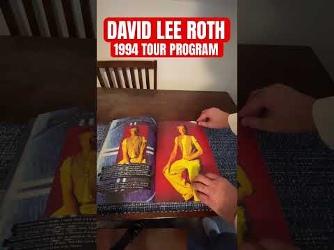 ⁠ @TheRothShow #tourprogram #concert #90smusic #davidleeroth #tourmerch #1994