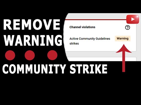 How To Remove Community Guideline Strike || Remove Community Guidelines Warning