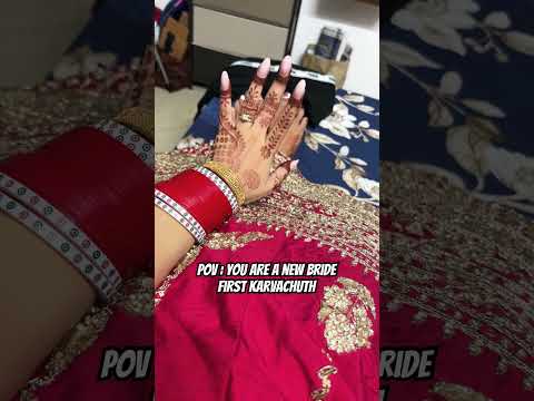 First karvachuth #karvachauth #pov #karvachauthspecialjewellery  #nails #singaar #karvachauthmehndi