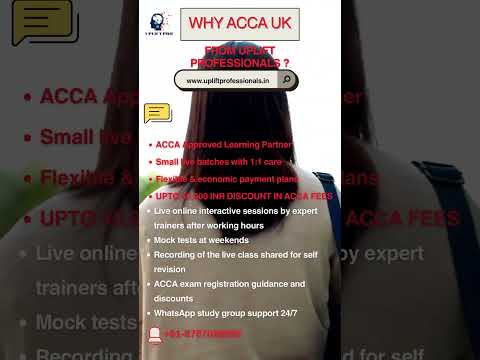 Unlock global career opportunities in F&A with ACCA from Uplift Pro #ACCA#FinanceCareer #Accounting