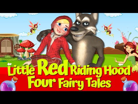 Little Red Riding Hood and the Big Bad Wolf 🔴🐺 I Four Fairytales I Animated Fairytales 🌟