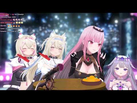 Calli, FuwaMoco & Biboo Sing IDOL (アイドル) by YOASOBI  -【FREE STYLE KARAOKE】