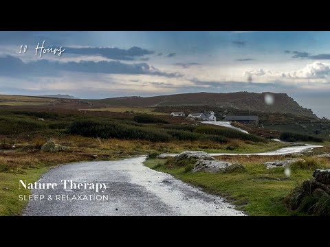 Rainy Days at Lands End, Cornwall, UK | Heavy Rain Sounds for Sleep & Relaxation