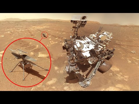 First Perseverance's Selfie with Ingenuity Helicopter on Mars [4K Image]