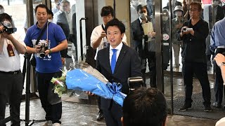 宮下氏が知事就任、初登庁　新たな青森県政スタート(2023/06/29)