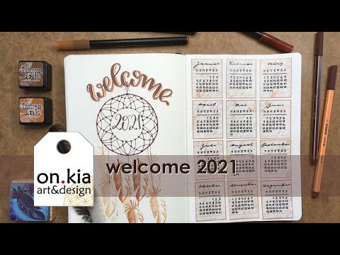 Setup Bullet Journal welcomepage 2021