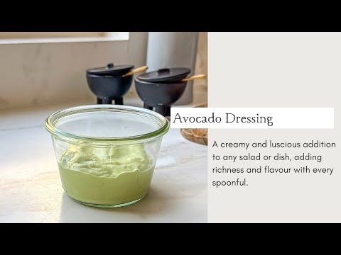 Creamy Avocado Dressing Recipe | Cooking with Zahra