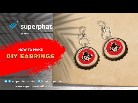 How To Make DIY Earrings In Three Steps | Earrings designs 2020 | Superphat Studio