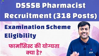 DSSSB Pharmacist Vacancy 2024 Examination Scheme, Eligibility || DSSSB Pharmacist Recruitment 2024