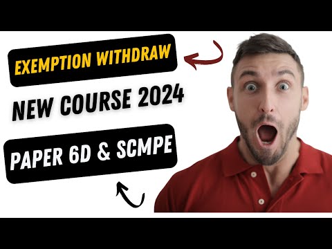 |Exemption Withdraw CA Final Students From May 2024 Under New CA Course| Big Loss For CA Final|