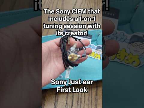 These flagship Sony custom IEMs includes a personal 1-on-1 tuning session with the audio engineer!