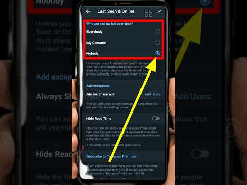 How to Hide Last Seen on Telegram | Turn Off Telegram Active Status #shorts