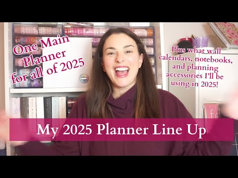 Planner Lineup! | My 2025 Planner System | One Main Planner for the WHOLE YEAR + Supporting Stack