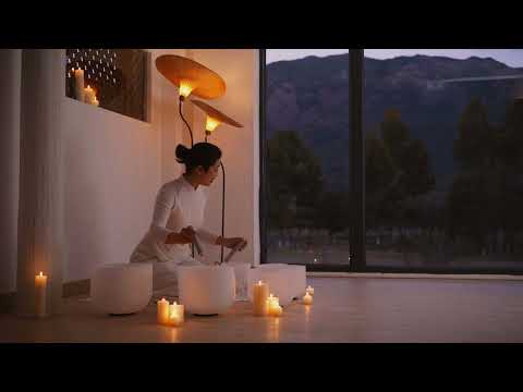 音钵睡前放松冥想 Relaxing Crystal Singing Bowl Bedtime Meditation in Chinese