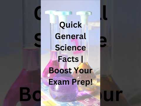 Quick General Science Facts by Nisha Classes | Boost Your Exam Prep!