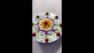 Fruit fancy platter, blooming wealth and good luck to# chefs develop# fruit platter innovation# fru