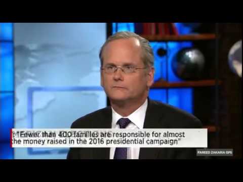 CNN News August 21 2015 Lessig on how to fix the American election systems