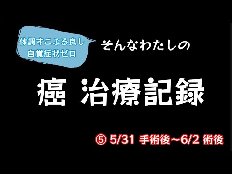 癌治療、記録したみた！入院日記つけてみた！⑤ 手術後〜術後2日　子宮頸がん腺癌【105のりのり】