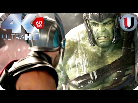 Thor: Ragnarok - Thor Battles Hulk - MOVIE CLIP (4K HD)