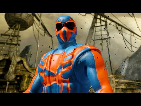 Spider-Man 2099 Liu Kang Vs Spider-Woman Kitana PC Mod All Intro Dialogues 4K Ultra HD