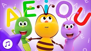 The Vowels A E I O U | Fun Learning for Children | Kids Songs & Nursery Rhymes | Boogie Bugs