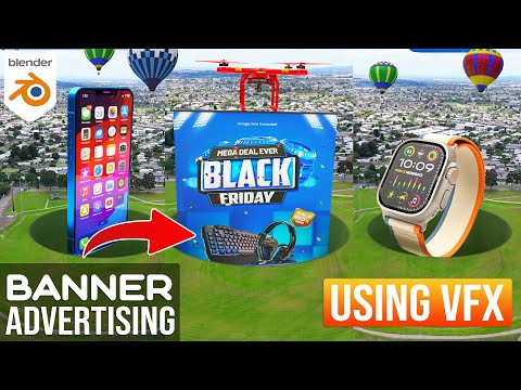 Blender CGI Ads VFX Tutorial 2025 | How To Create Banner CGI Ads Using VFX in Blender 2025