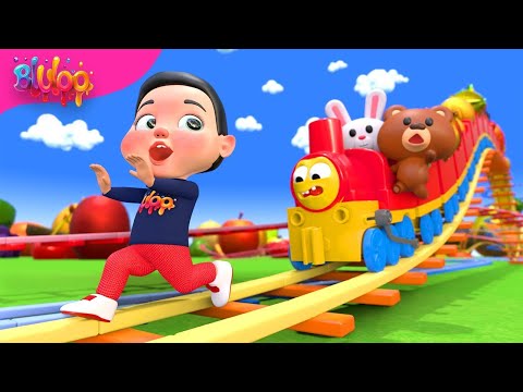 Train Choo Choo Song | Colorful Train | BluLoo Nursery Rhymes & Kids Songs