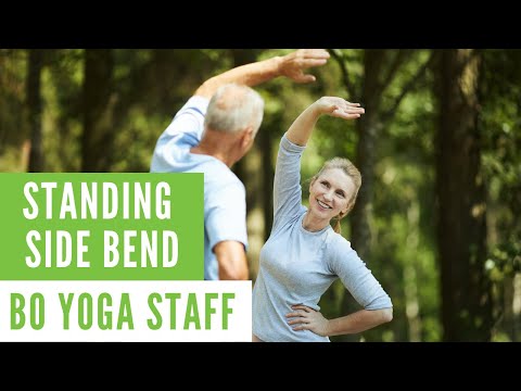 Standing Side Bend with Bo Staff