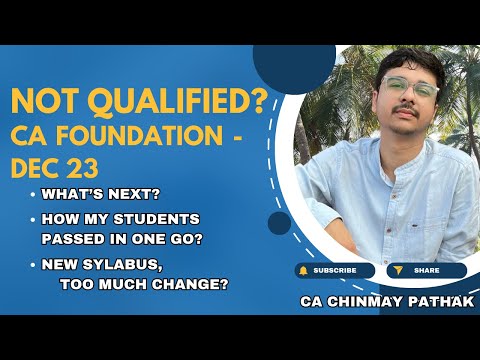 NOT QUALIFIED in CA Foundation? What's NEXT? Personalised Planning.