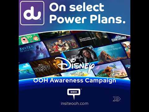 Disney+ Partners with du for a Fun-Filled OOH Campaign in Dubai