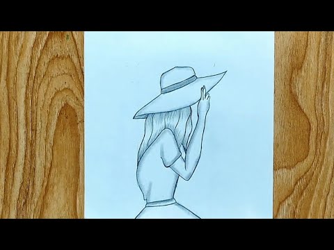 How to draw a girl step by step easily / easy Sketch / easy drawing