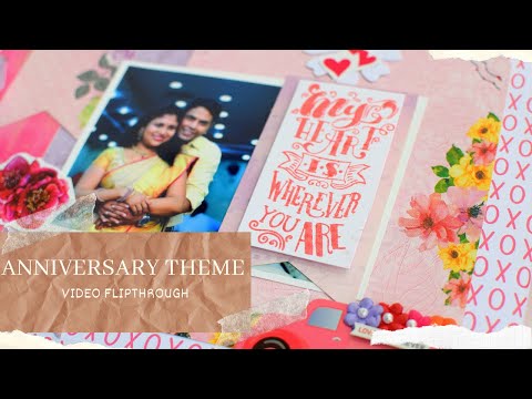 My Heart is wherever you are - A4 size Anniversary theme album