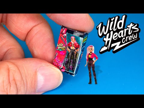 DIY How to make Wild Hearts Crew Doll wih box Dollhouse CRAFTS and HACKS