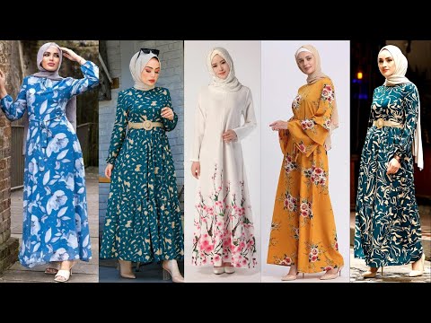 Latest Printed Abaya Fashion/Abaya Fashion for Muslim Women/Modest Printed Abaya Styles/Abaya Ideas