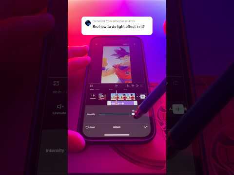 How to do LIGHT EFFECTS in CapCut Tutorial