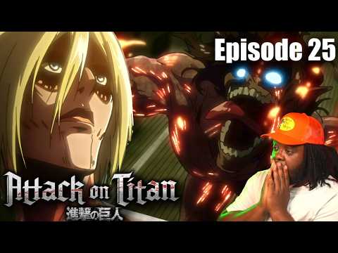 FINAL TITAN BATTLE: EREN VS. ANNIE | Attack on Titan Season 1 Episode 25 | REACTION!