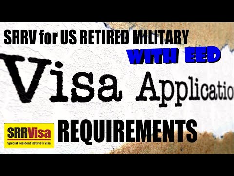 SRRV FOR RETIRED US MILITARY-REQUIREMENTS for EXPANDED COURTESY SRRV