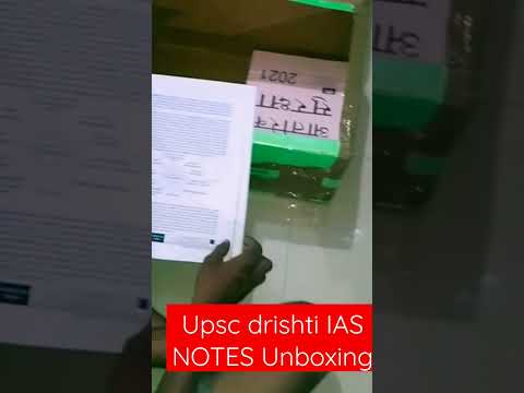 drishti ias notes unboxing #drishtiias #upsc