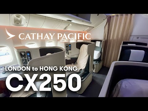 Cathay Pacific BUSINESS CLASS 國泰航空 | Boeing 777-300ER London Heathrow to Hong Kong [4K]