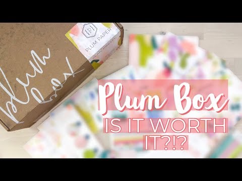 Plum Box Unboxing - Plum Paper Subscription Box