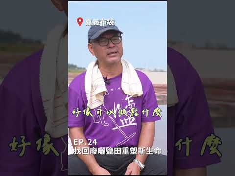 【嘉義－洲南鹽場】找回廢曬鹽田重塑新生命！#shorts  #嘉義 #布袋 #農村再生 #洲南鹽場 #鹽巴 #鹽田