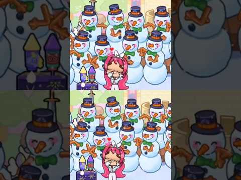 Revived 10 snowmen at the same time #avatarworldstory #shortvideo #pazuavatarworldsecret #toca