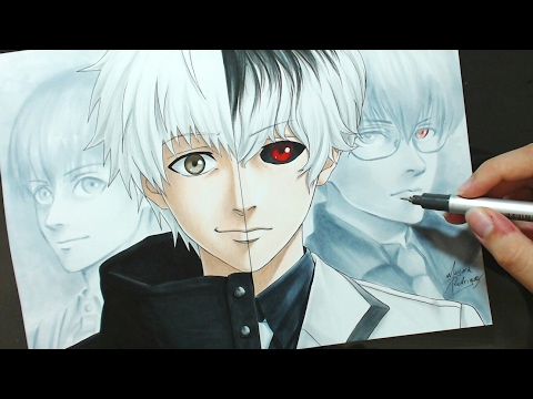 Speed Drawing - Kaneki | Haise (Tokyo Ghoul)