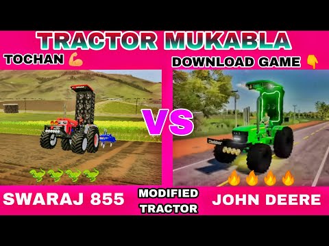 Fs20 Indian tractor mod Download MUKABLA-SWARAJ   vs JOHN DEERE@LuckyGoldsmith  @nooruppal98