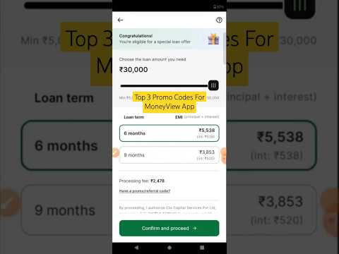 Top 3 Promo Codes For Money View App 🔥✅ | Money View Promo Code For Processing Fee Waive Off 🎉