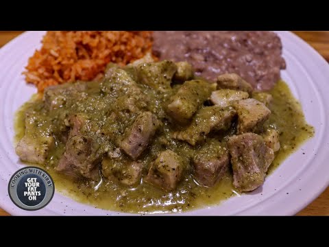 Chile Verde - Pork Stew in Salsa Verde - Mexican Food