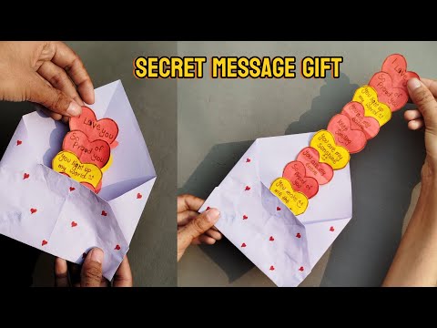 Heart Secret Message For Gift for Boyfriend/Girlfriend |BestFriend on Valentine'sDay |3D Paper Craft