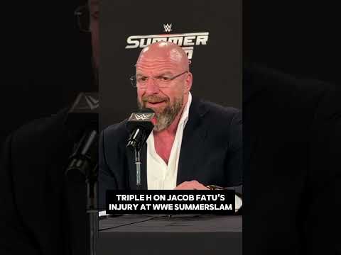 Triple H on Jacob Fatu's injury #wwe #tripleh #summerslam #jacobfatu